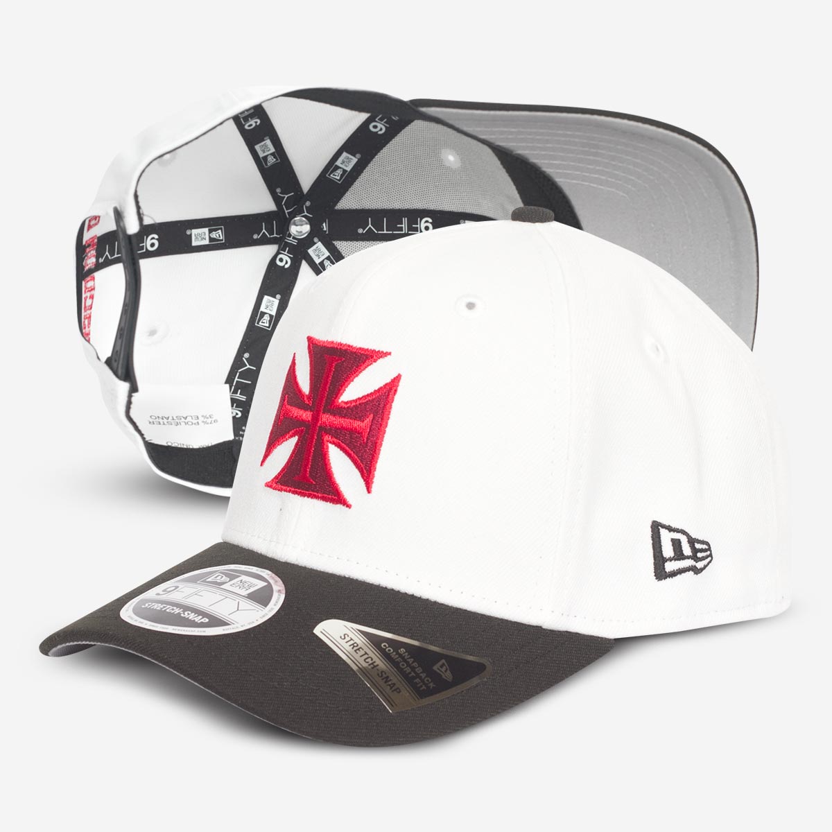 Boné New Era Vasco Cruz de Malta Ref BON237