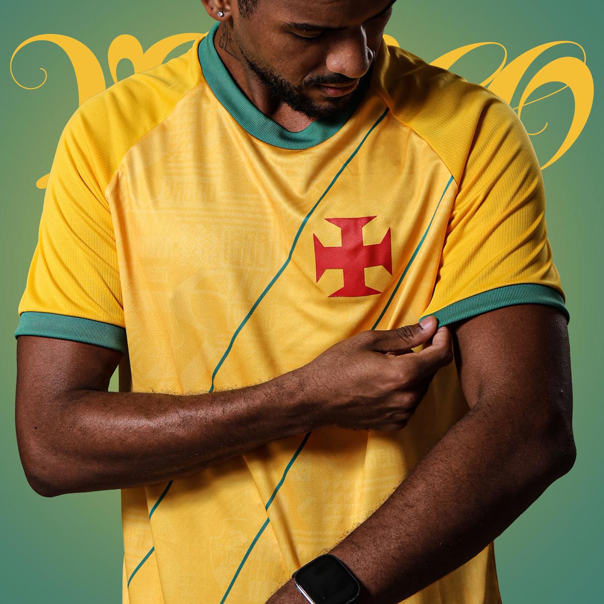 Camisa Vasco Brasil Folha Masculina