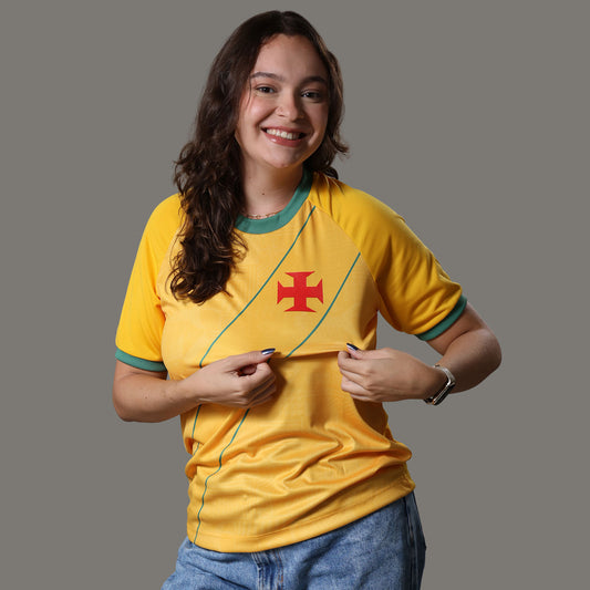 Blusa Vasco Brasil Folha Feminina