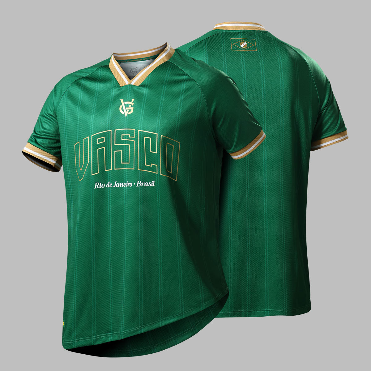 Camisa Vasco Brasil Louro da Colina Juvenil Verde