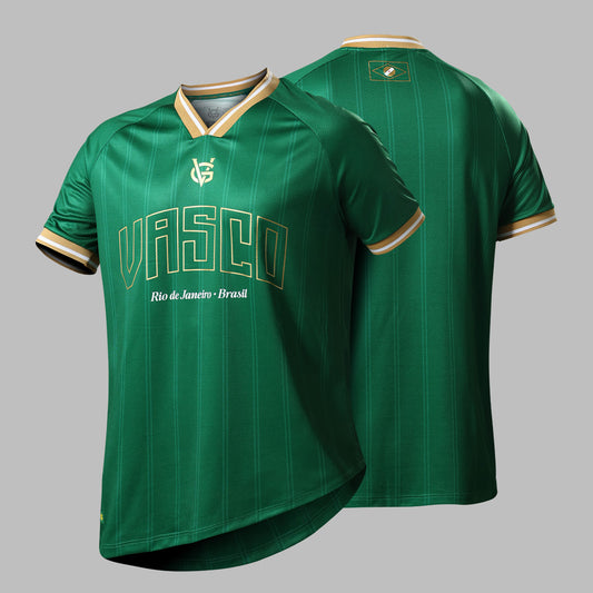 Camisa Vasco Brasil Louro da Colina Juvenil Verde