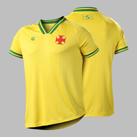 Camisa Vasco Canária da Colina Juvenil Amarela