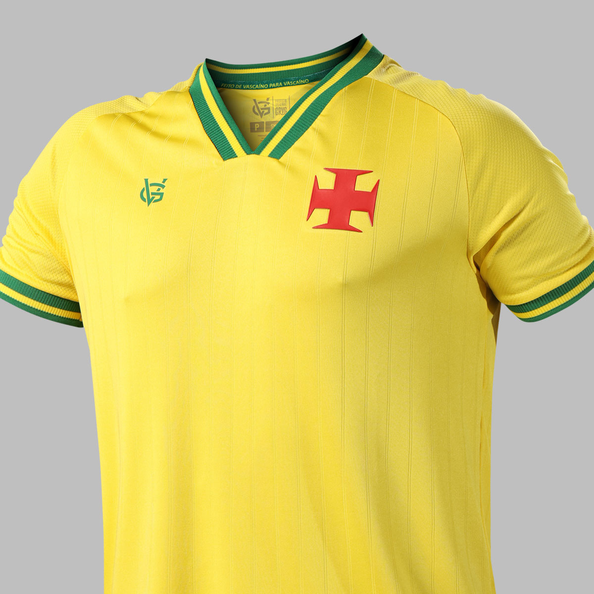 Camisa Vasco Canária da Colina Juvenil Amarela