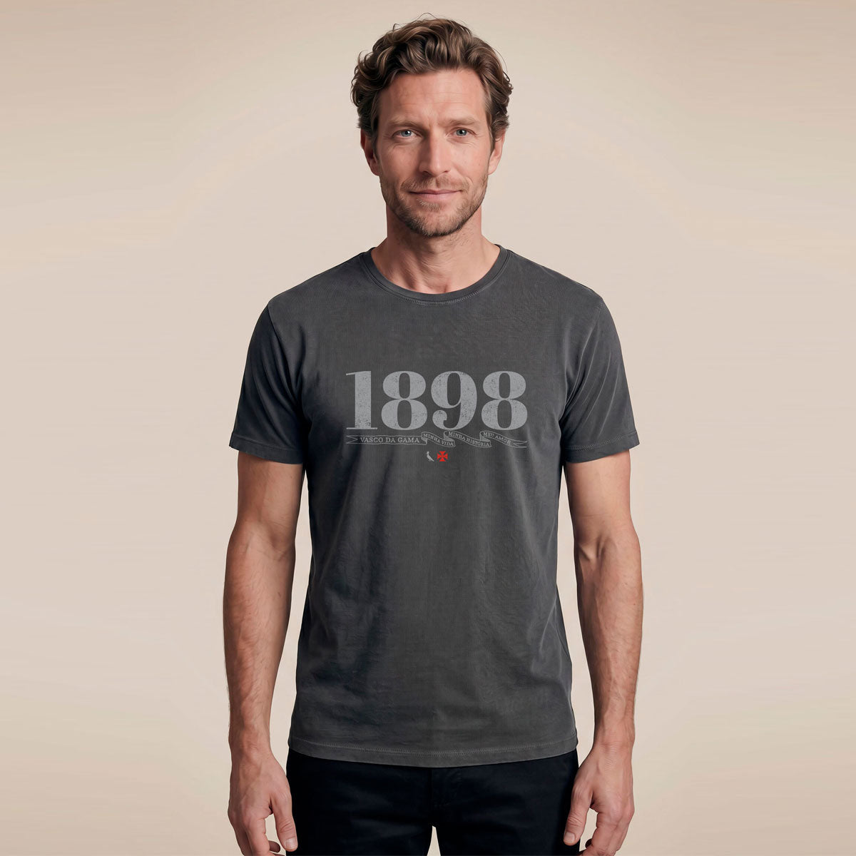 Camisa Vasco Reserva 1898 Masculina Chumbo