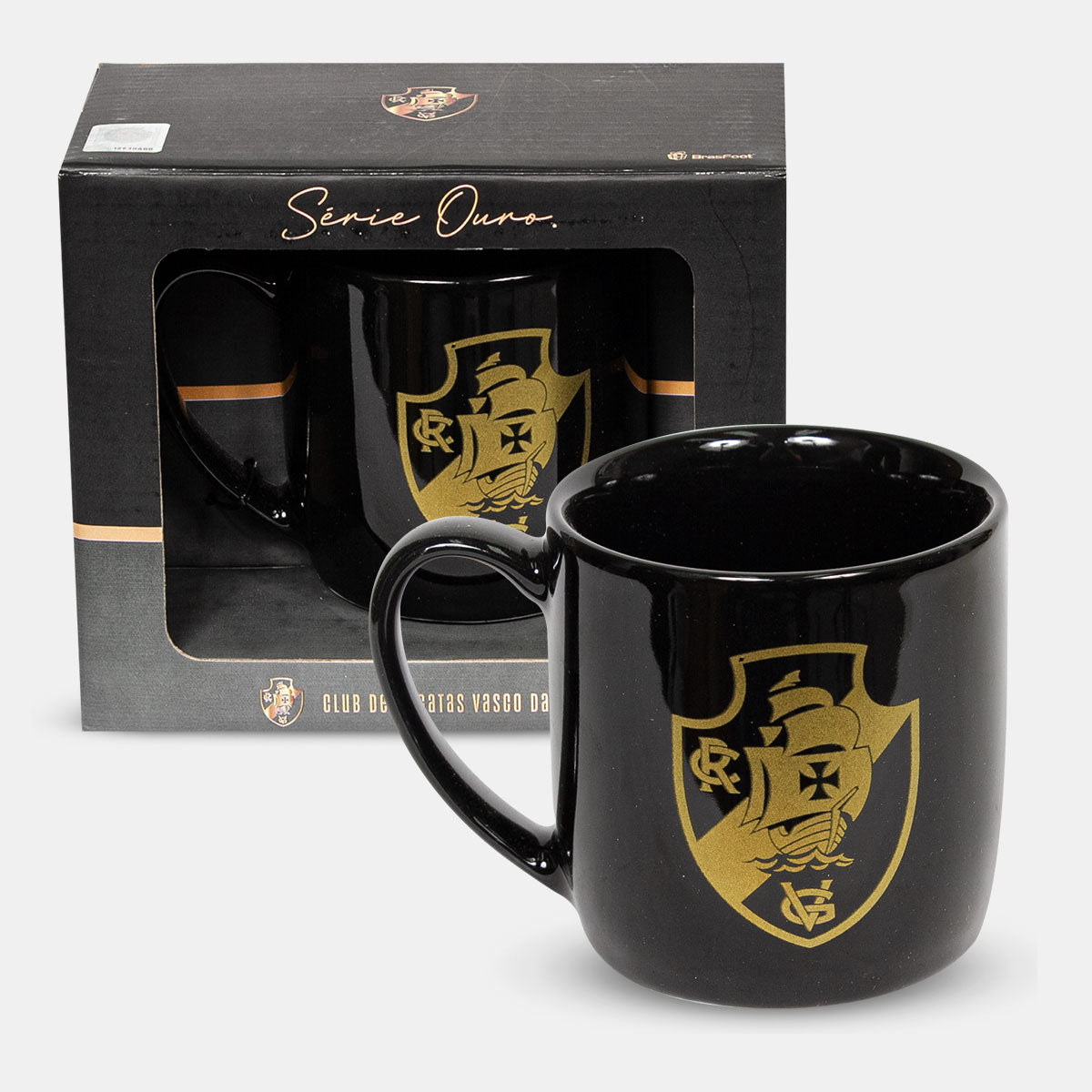 Caneca Porcelana Vasco Urban Série Ouro  300ml