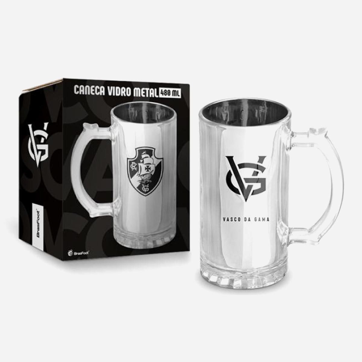Caneca Vasco Metalic 480ml