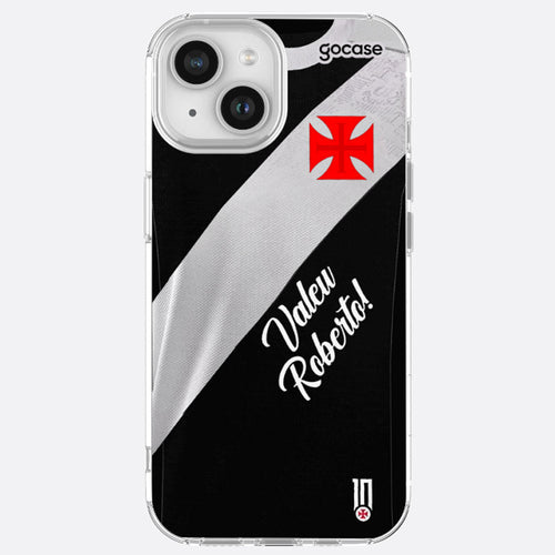 Capa para Celular Slim Air Vasco Uniforme I Valeu Roberto  iPhone 15