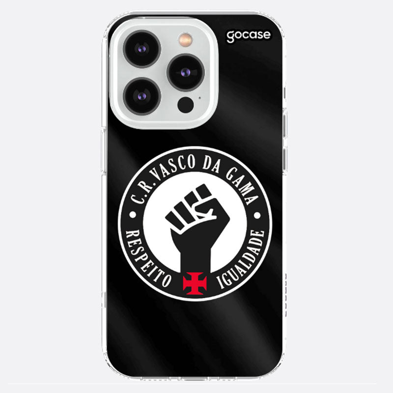 Capa para Celular Slim Air Vasco Respeito e Igualdade iPhone 14 Pro
