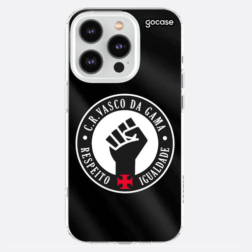 Capa para Celular Slim Air Vasco Respeito e Igualdade iPhone 14 Pro