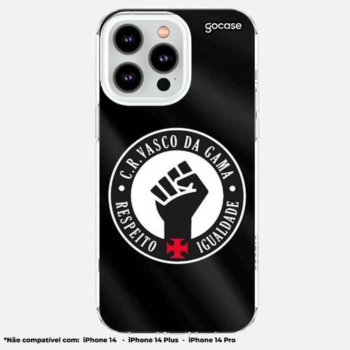 Capa para Celular Slim Air Vasco Respeito e Igualdade iPhone 14 Promax