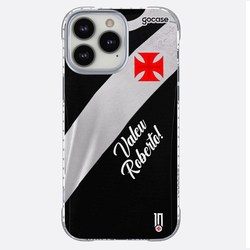 Capa para Celular Vasco Uniforme I Valeu Roberto iPhone 13 Promax