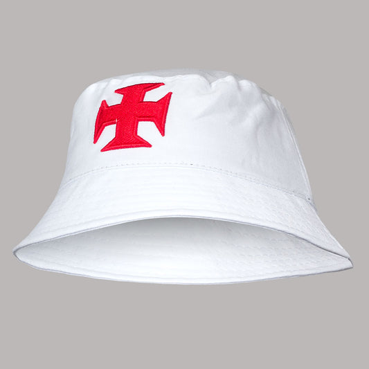 Chapéu Bucket Hat Vasco Cruz de Malta Branco