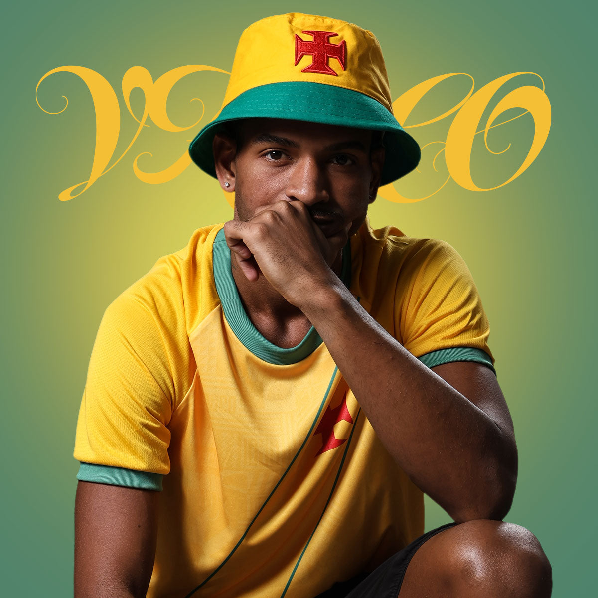 Chapéu Bucket Vasco Brasil Cruz de Malta