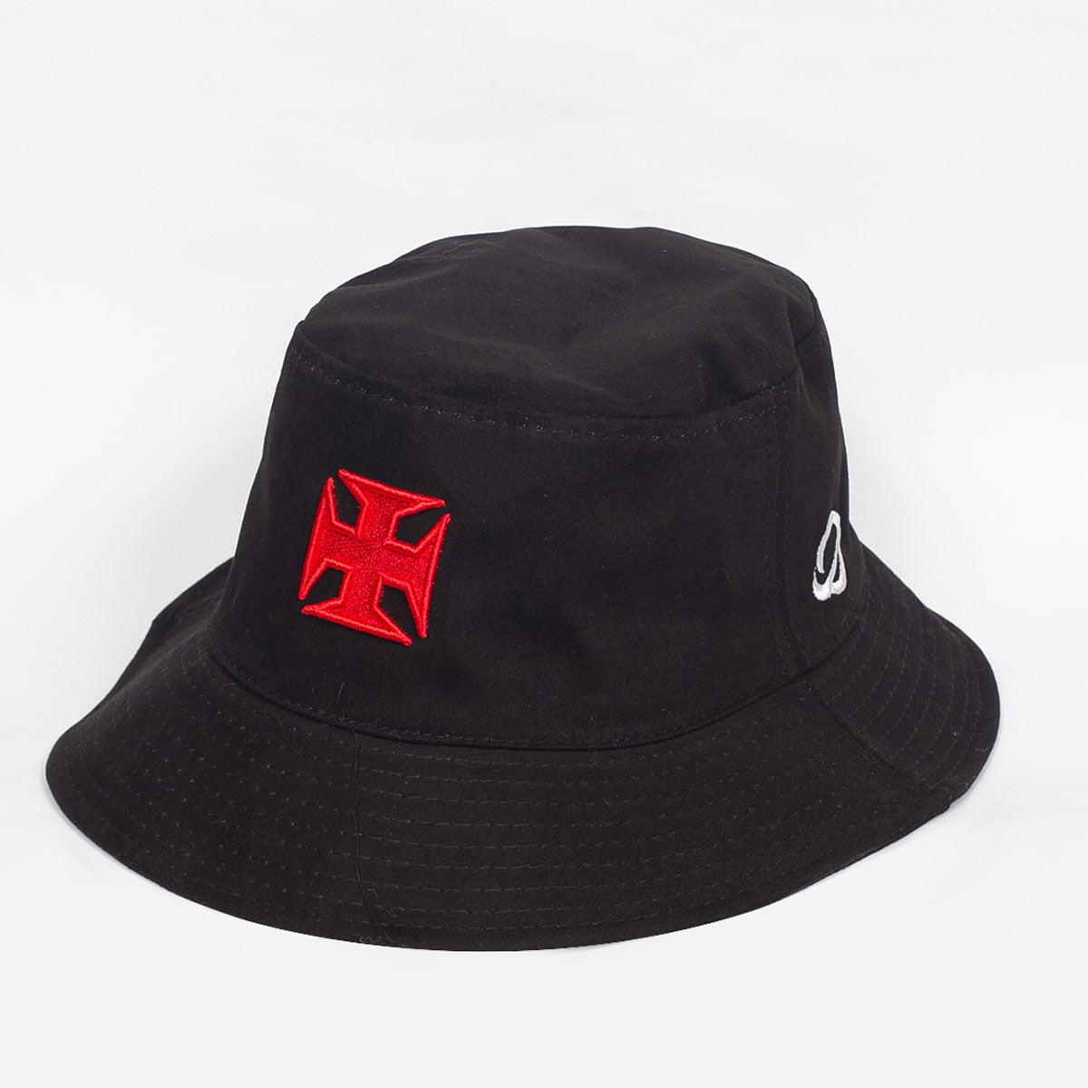 Chapéu Bucket Vasco Cruz de Malta Preto