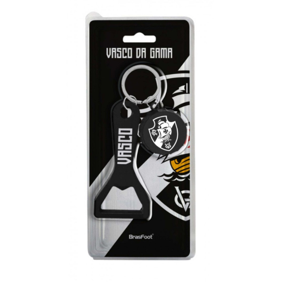 Chaveiro Vasco Abridor e Tampa Decorativo