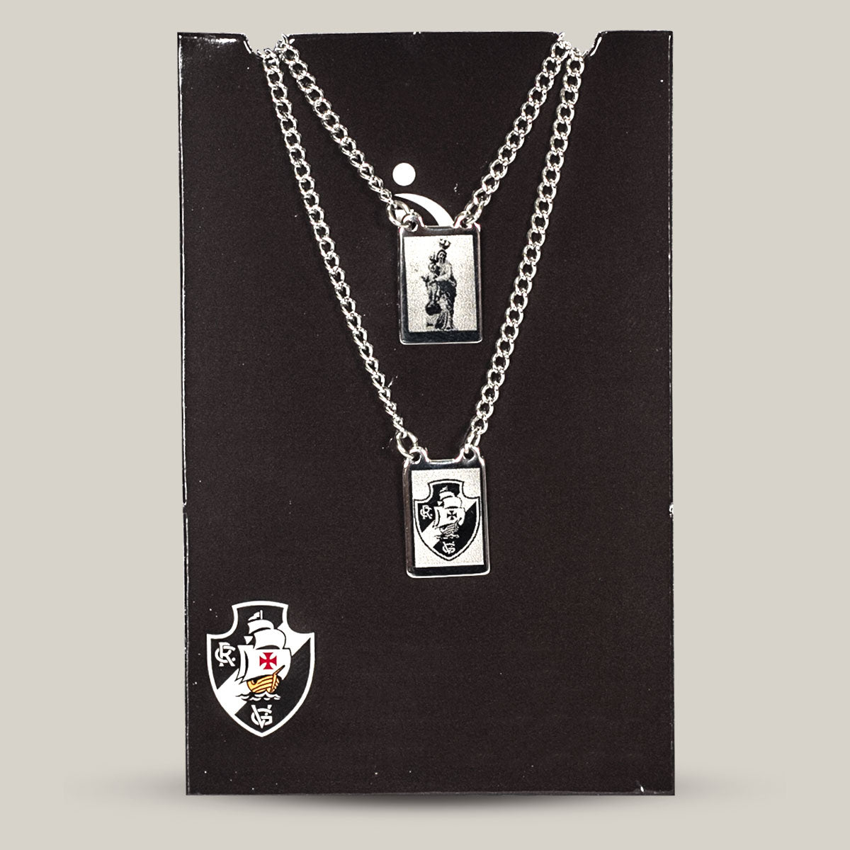 Escapulário Vasco Escudo e NS da Vitória Pequeno