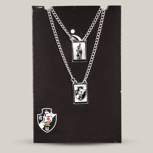 Escapulário Vasco Escudo e NS da Vitória Pequeno