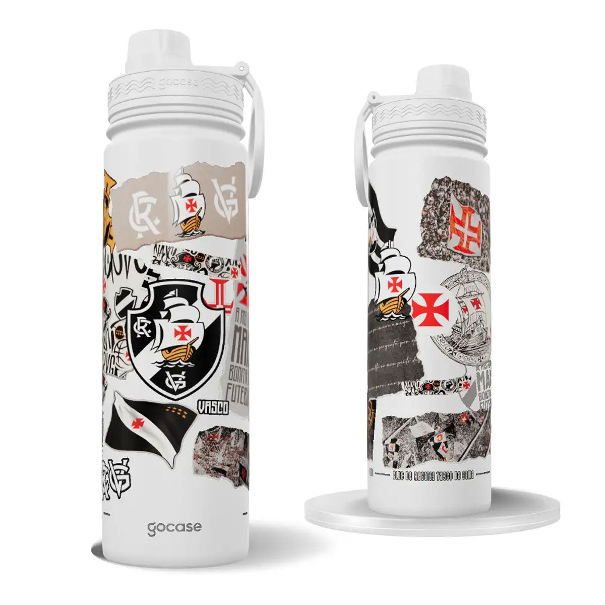 Garrafa Térmica Vasco Colagem 650 ml Branca