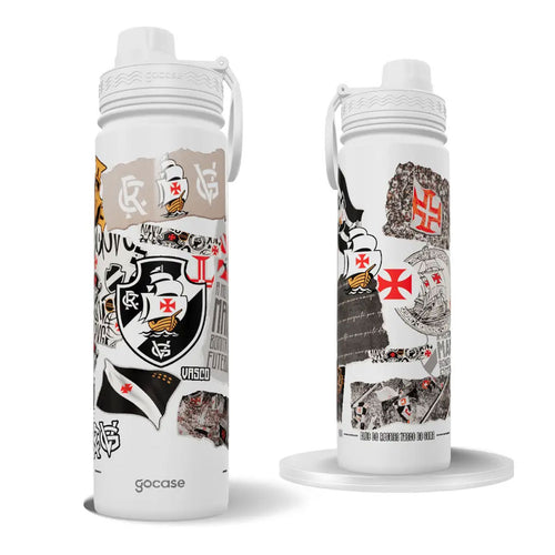 Garrafa Térmica Vasco Colagem 650 ml Branca