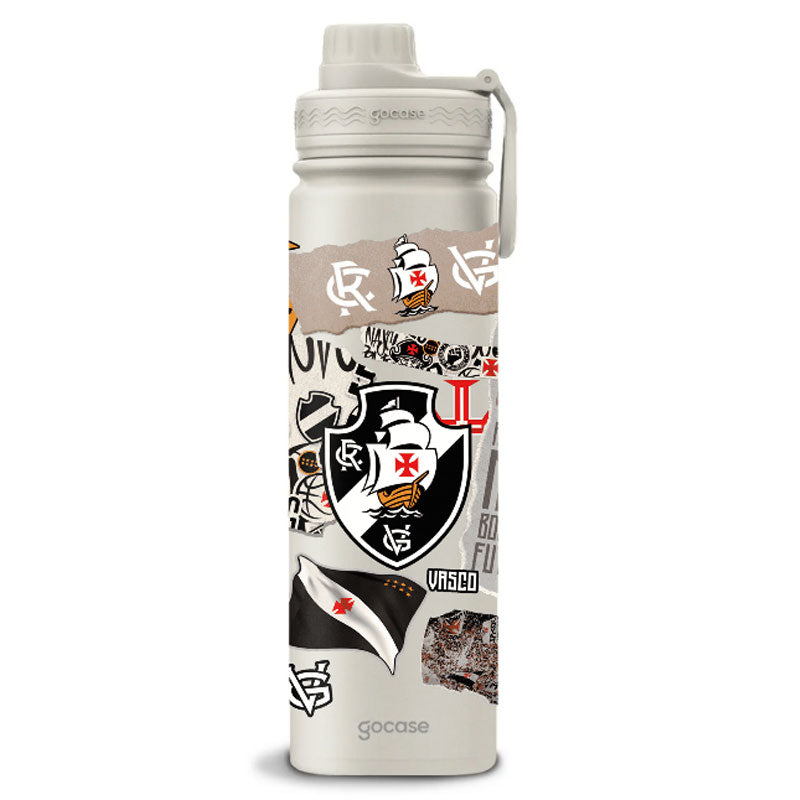 Garrafa Térmica Vasco Colagem Off White 650ml