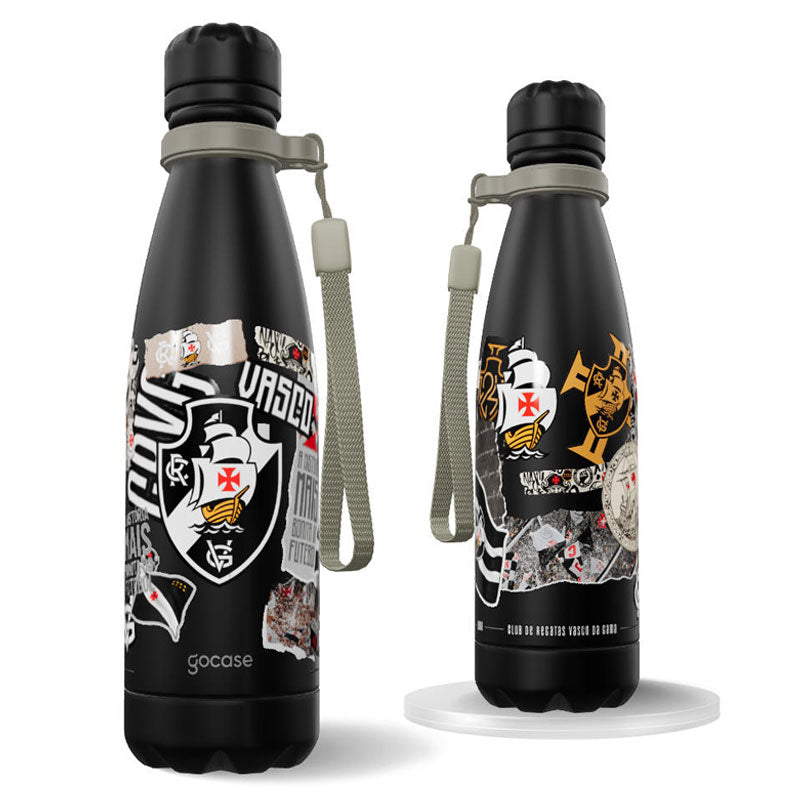 Garrafa Térmica Vasco Colagem Preta 500ml