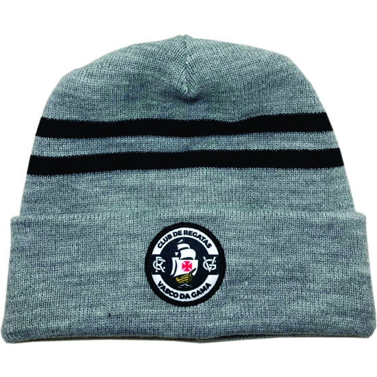 Gorro Vasco Brasão e Listras  Mescla
