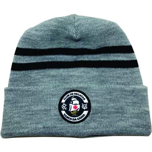 Gorro Vasco Brasão e Listras  Mescla