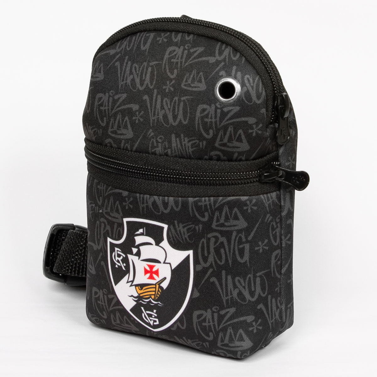 Mini Bolsa Transversal Vasco em Neoprene Escudo