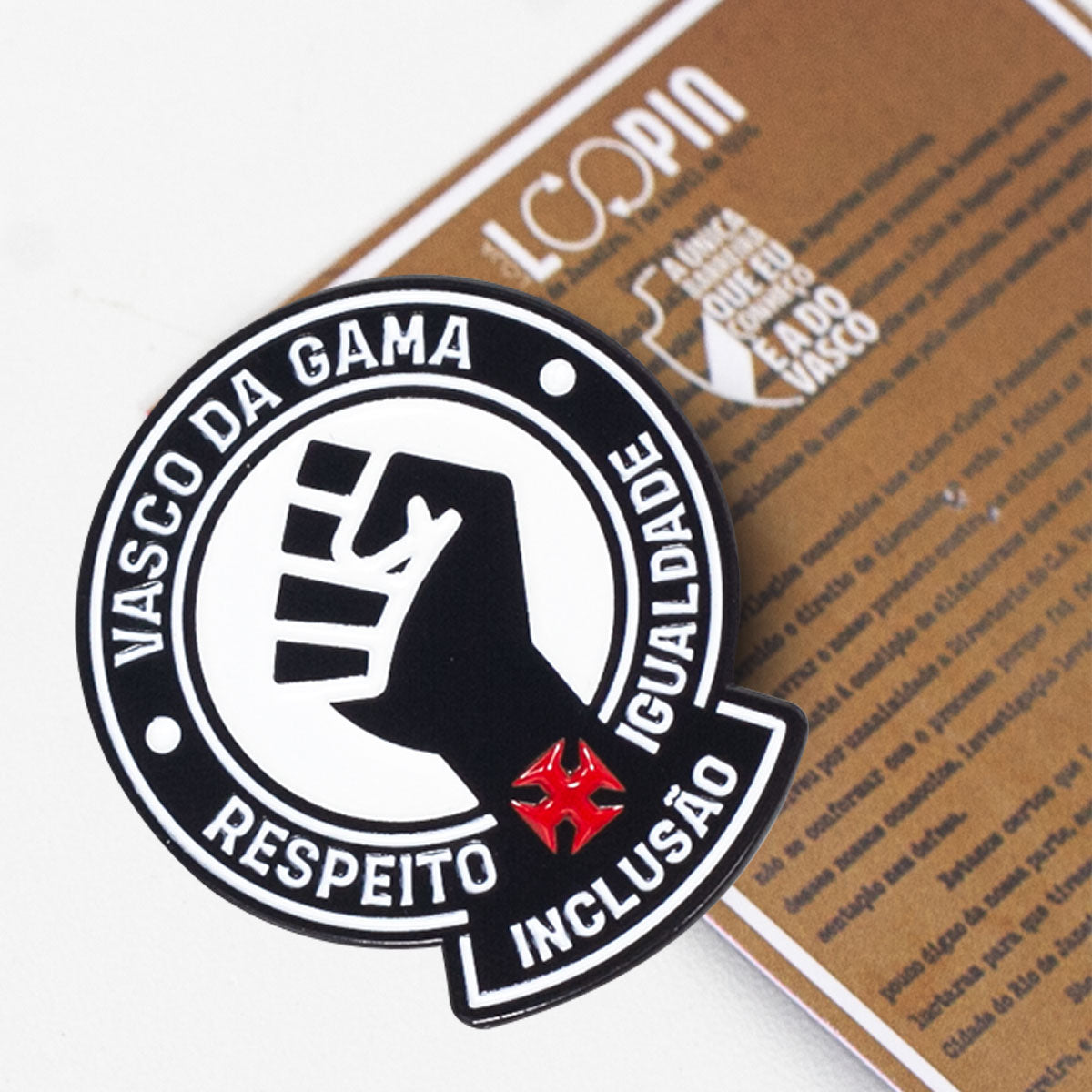 Pin Vasco Respeito, Igualdade e Inclusão