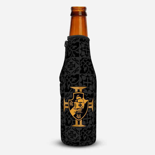 Porta Long Neck Vasco em Neoprene Escudo Monocromático III 355 ml